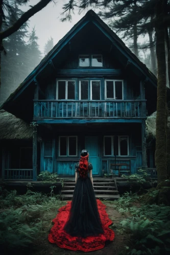 red riding hood,witch house,red gown,little red riding hood,witch's house,a fairy tale,fairytale,fairy tale,man in red dress,red cape,red coat,fairy tales,black forest,lady in red,fairytales,conceptual photography,queen of hearts,house in the forest,wedding photography,doll's house,Photography,Artistic Photography,Artistic Photography 12