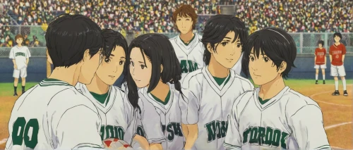 baseball team,baseball coach,baseball players,team sports,baseball,sports game,sports uniform,baseball uniform,infielder,sports,japanese fans,matsuno,baseball player,bean sprouts,horsetail family,kinomichi,anime 3d,my hero academia,little league,carp,Illustration,Japanese style,Japanese Style 18