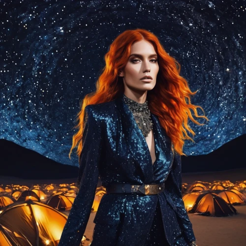 clary,queen of the night,celtic woman,fiery,starfire,ginger rodgers,fire angel,sorceress,celtic queen,orange,fantasy woman,paloma,queen cage,starry,celestial,femme fatale,orange butterfly,photomanipulation,redhair,julia butterfly,Photography,Fashion Photography,Fashion Photography 09