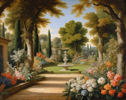 garden of the fountain,gardens,home landscape,garden of eden,secret garden of venus,vegetables landscape,rosarium,garden of plants,flower garden,english garden,palace garden,cottage garden,towards the garden,the garden,villa borghese,landscape,robert duncanson,floral border,the garden society of gothenburg,landscape background,Art,Classical Oil Painting,Classical Oil Painting 21