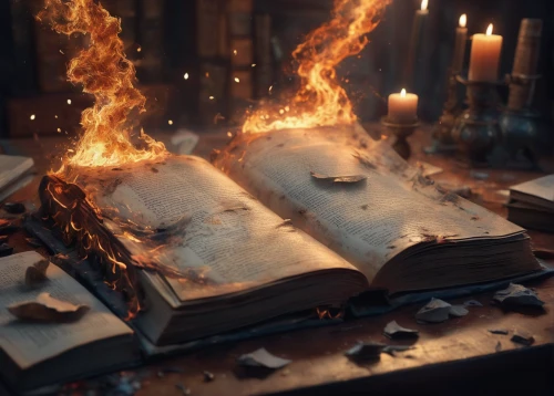 burnt pages,magic book,magic grimoire,newspaper fire,old books,scrape book,open book,prayer book,writing-book,the books,book pages,book antique,books,fire background,old book,library book,divination,spell,a book,fire artist,Conceptual Art,Fantasy,Fantasy 01