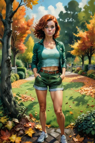 autumn walk,female runner,autumn background,autumn in the park,world digital painting,woman walking,autumn chores,the autumn,autumn idyll,sci fiction illustration,walk in a park,hiker,autumn landscape,girl with tree,autumn day,one autumn afternoon,autumn park,girl walking away,digital painting,autumn round,Conceptual Art,Oil color,Oil Color 04