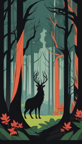 deer illustration,forest animal,deer silhouette,forest animals,forest background,stag,glowing antlers,elk,vector illustration,forest,forest dark,haunted forest,coniferous forest,the forest,deer,deer drawing,woodland animals,black forest,buffalo plaid antlers,deers,Illustration,Vector,Vector 01