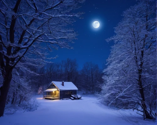 winter house,night snow,winter dream,christmas landscape,winter magic,snowhotel,vermont,snowy landscape,moonlit night,midnight snow,winter landscape,the cabin in the mountains,snow landscape,lonely house,snow shelter,wintry,winter wonderland,small cabin,snow house,cottage,Photography,Fashion Photography,Fashion Photography 17