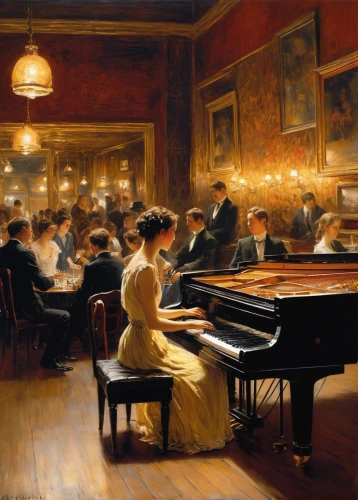 concerto for piano,piano bar,piano player,music society,piano lesson,orchestra,the piano,pianist,musicians,musical ensemble,philharmonic orchestra,pianos,steinway,piano notes,grand piano,symphony orchestra,piano,concert hall,singers,serenade,Art,Classical Oil Painting,Classical Oil Painting 13