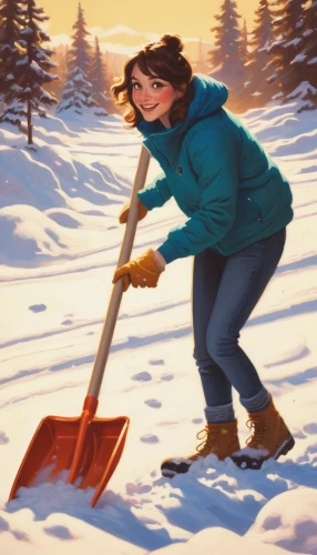 snow shovel,snow removal,hand shovel,snow blower,winter sports,snow scene,playing in the snow,shovels,snow drawing,winter sport,snow plow,snow trail,lumberjack,shovel,snow slope,book illustration,sci fiction illustration,sled,sledding,snowplow,Conceptual Art,Daily,Daily 12