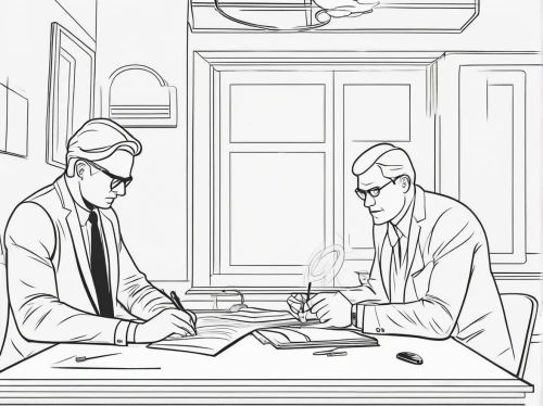 office line art,interrogation,arrow line art,mono-line line art,coloring page,mono line art,businessmen,interrogation point,coloring pages,business men,business meeting,game drawing,boardroom,suits,spy visual,line-art,interrogation mark,game illustration,mobster couple,lineart,Illustration,Black and White,Black and White 04