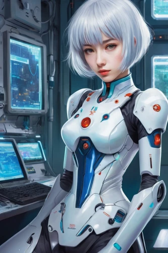 rei ayanami,sidonia,cybernetics,evangelion eva 00 unit,ai,heavy object,mecha,nova,cyber,cyberspace,eve,robotics,scifi,robot icon,space-suit,cyborg,robot in space,chat bot,artificial intelligence,eris,Illustration,Abstract Fantasy,Abstract Fantasy 07