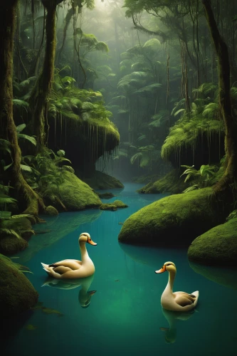 swan lake,swans,trumpeter swans,ducks  geese and swans,wild ducks,water fowl,ducks,canadian swans,water birds,fantasy picture,waterfowl,waterfowls,geese,mallards,young swans,backwater,bird kingdom,fantasy landscape,seabirds,wetland,Conceptual Art,Daily,Daily 22