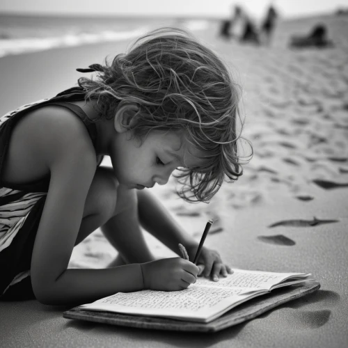 little girl reading,child writing on board,children drawing,child with a book,girl studying,child's diary,girl drawing,learn to write,coloring pages kids,to write,pencil drawings,writing-book,children studying,children learning,girl on the dune,author,readers,literacy,home schooling,write,Photography,Black and white photography,Black and White Photography 02