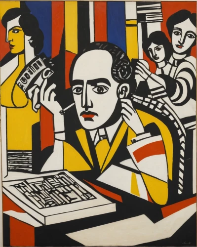 roy lichtenstein,man with a computer,picasso,girl at the computer,david bates,braque francais,keith haring,1929,1926,enrico caruso,advertising figure,woman holding pie,1925,seller,modern pop art,self-portrait,workers,white-collar worker,1921,art dealer,Art,Artistic Painting,Artistic Painting 39