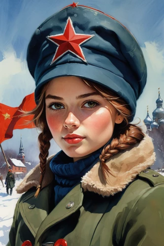 stalingrad,soviet union,ussr,warsaw uprising,red russian,victory day,red army rifleman,yuri gagarin,leningrad,russia,russian,south russian ovcharka,communist,children of war,world war ii,courier,volga,beret,ushanka,cossacks,Conceptual Art,Oil color,Oil Color 04