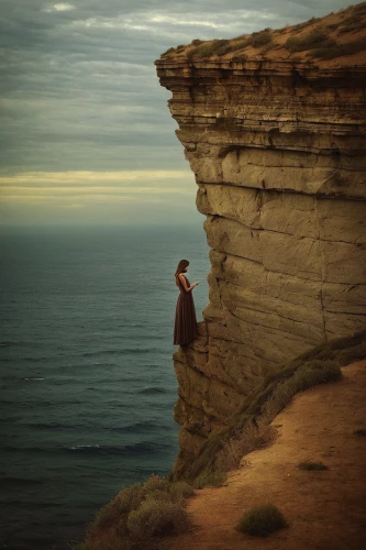 cliff top,cliffs ocean,cliffs,conceptual photography,cliff coast,south australia,lubitel 2,man at the sea,cliff face,girl on the dune,cliff,chalk cliff,headland,sea stack,the cliffs,limestone cliff,woman thinking,exploration of the sea,cliffs of etretat,sunset cliffs,Photography,Artistic Photography,Artistic Photography 14