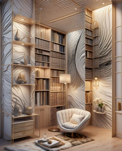 bookshelves,room divider,bookcase,interior design,modern decor,bookshelf,interior decoration,book wall,interior modern design,patterned wood decoration,shelving,contemporary decor,modern room,wooden shelf,luxury bathroom,wooden sauna,great room,wall decoration,shelves,search interior solutions