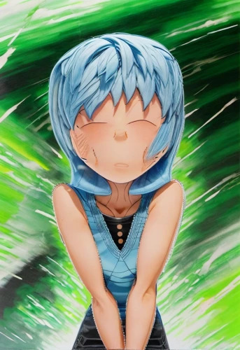 piko,rei ayanami,aqua,2d,transparent background,cyan,portrait background,mako,tan-tan,toori,blue mushroom,denim background,digital art,papirika,hatsune miku,digital painting,vocaloid,anime 3d,ganai,on a transparent background