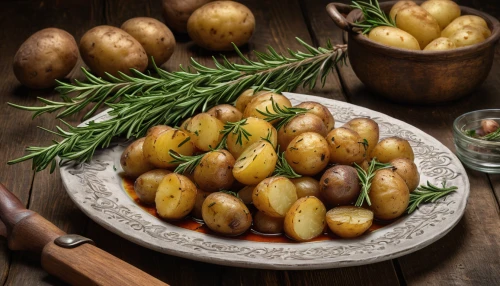 ukrainian dill potatoes,rosemary potatoes,lyonnaise potatoes,roasted potatoes,rustic potato,fried potatoes,potatoes with vegetables,baked potatoes,yukon gold potato,fingerling potato,country potatoes,jacket potatoes,baked meat and potatoes,new potatoes,marzipan potatoes,potatoes,russet burbank potato,pommes anna,canarian wrinkly potatoes,onion roast,Illustration,Retro,Retro 24