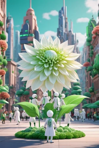 the white chrysanthemum,celestial chrysanthemum,dahlia white-green,white chrysanthemum,white dahlia,big flower,globe flower,white cosmos,giant white arum lily,garden white,tree anemone,frame flora,flora,crown flower,green chrysanthemums,bloom,chrysanthemum,crown daisy,garden chrysanthemum,cape jasmine,Unique,3D,3D Character