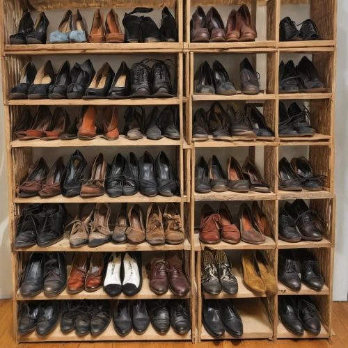 shoe cabinet,shoe organizer,walk-in closet,women's closet,closet,organized,vintage shoes,shoe store,wardrobe,storage cabinet,shelves,shelving,organization,shoes,women's shoes,a drawer,stack-heel shoe,used shoes,men's shoes,cordwainer,Conceptual Art,Oil color,Oil Color 15
