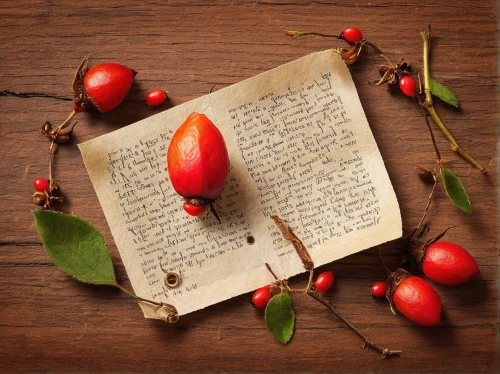 parchment,rose hip fruits,rosehips,rose hips,rose hip seeds,recipe book,green rose hips,rose hip ingredient,rose hip berries,bookmark with flowers,guestbook,love letters,ripe rose hips,journal,writing-book,love letter,rosehip berries,herbarium,antique background,vintage notebook,Photography,Documentary Photography,Documentary Photography 26