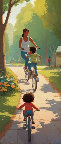 bike kids,bicycle ride,bike ride,biking,bike riding,bicycle riding,bicycling,bicycle,kids illustration,scooter riding,bike path,cycling,stroll,bikes,training wheels,delivery service,bicycle path,cyclist,bike,bicycles,Conceptual Art,Fantasy,Fantasy 09