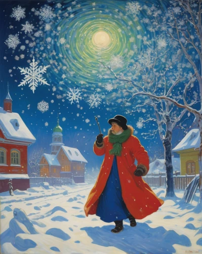 russian winter,snow scene,christmas snowy background,christmas messenger,christmas scene,hamelin,russian folk style,russian traditions,carolers,christmas landscape,the occasion of christmas,vintage christmas card,christmas woman,winter background,north pole,christmas carol,christmas wallpaper,suit of the snow maiden,in the winter,night snow,Art,Classical Oil Painting,Classical Oil Painting 27