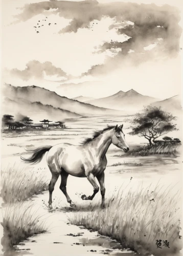 horse running,galloping,gallops,gallop,pony mare galloping,man and horses,a white horse,altiplano,horse herder,equine,a horse,salt pasture,wild horse,appaloosa,draft horse,quarterhorse,przewalski's horse,painted horse,palomino,horses,Illustration,Paper based,Paper Based 30