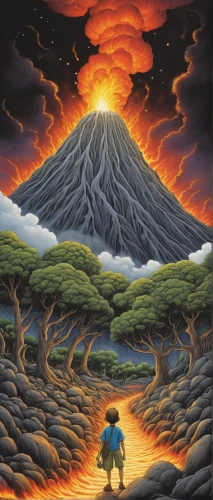 volcanos,volcano,volcanism,volcanic landscape,mount vesuvius,krafla volcano,gorely volcano,stratovolcano,volcanoes,volcanic field,vesuvius,volcanic eruption,the volcano,active volcano,the eruption,calbuco volcano,eruption,lava,popocatepetl,volcano laki,Illustration,Children,Children 03