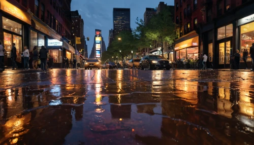new york streets,walking in the rain,after the rain,after rain,rainstorm,manhattan,newyork,rainy,world digital painting,new york,puddles,time square,city scape,broadway,monsoon,light rain,rainy weather,david bates,times square,meatpacking district,Photography,General,Natural