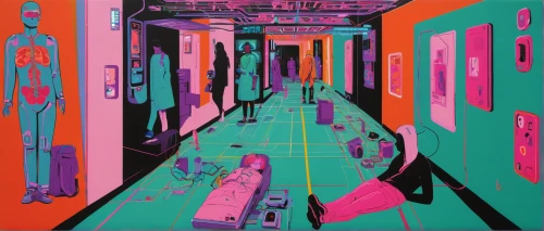 passage,hallway,narrow street,corridor,aisle,postmasters,art gallery,hallway space,shirakami-sanchi,the morgue,pedestrian,baggage hall,dormitory,art exhibition,rooms,panoramical,carol colman,animal lane,arcades,train car,Art,Artistic Painting,Artistic Painting 23