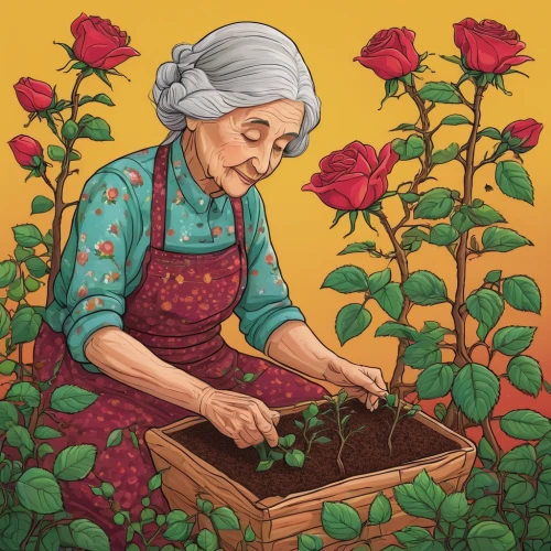 carnation coloring,picking flowers,picking vegetables in early spring,flower painting,planting,girl picking flowers,rose flower illustration,gardening,sunflower coloring,work in the garden,gardener,marigolds,flower illustration,garden work,cultivation,permaculture,rosa,flower box,red ranunculus,flower arranging,Illustration,Realistic Fantasy,Realistic Fantasy 45