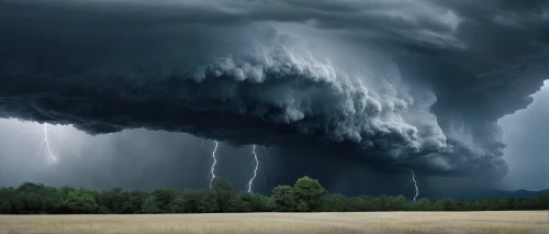 a thunderstorm cell,nature's wrath,thunderstorm,thundercloud,thunderclouds,storm clouds,tornado drum,shelf cloud,thunderhead,tornado,storm,lightning storm,natural phenomenon,thunderheads,cumulonimbus,force of nature,rain cloud,raincloud,atmospheric phenomenon,dark cloud,Photography,Black and white photography,Black and White Photography 07