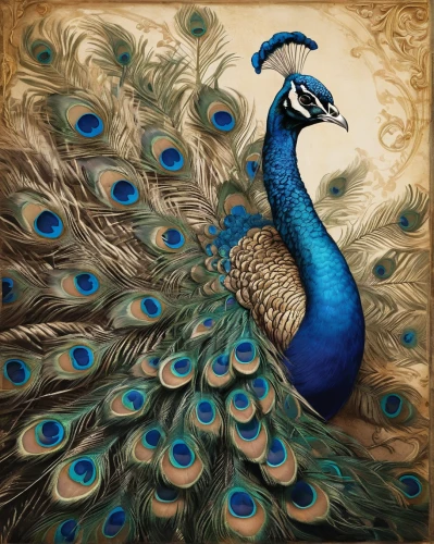 peacock,blue peacock,peafowl,male peacock,fairy peacock,peacock feathers,peacocks carnation,blue parrot,ornamental bird,bird painting,an ornamental bird,blue bird,peacock eye,blue birds and blossom,plumage,in the mother's plumage,decoration bird,peacock feather,exotic bird,blue and gold macaw,Art,Classical Oil Painting,Classical Oil Painting 01