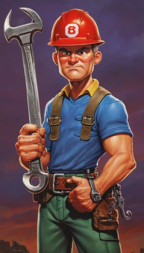 plumber,builder,tradesman,construction worker,ironworker,miner,blue-collar worker,contractor,bricklayer,repairman,a carpenter,pipe wrench,handyman,mechanic,engineer,construction industry,carpenter,janitor,electrician,hardhat,Conceptual Art,Daily,Daily 28
