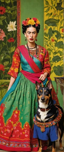 frida,dogo guatemalteco,indian dog,girl with dog,bengalenuhu,matador,rajasthan,indian art,ratonero bodeguero andaluz,bengal,chinese imperial dog,pachamanca,mexican culture,pandero jarocho,traditional costume,pachamama,ethnic design,orientalism,inca,novruz,Art,Artistic Painting,Artistic Painting 31