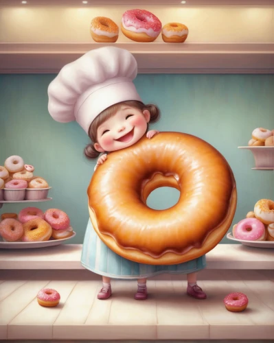 donut illustration,donut drawing,doughnut,donut,doughnuts,donuts,sufganiyah,bombolone,cute cartoon image,pastry chef,food icons,cider doughnut,bakery,malasada,pączki,cute cartoon character,kolach,cruller,stylized macaron,pastry,Illustration,Abstract Fantasy,Abstract Fantasy 06