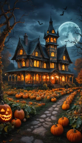 halloween background,halloween scene,witch's house,halloween and horror,the haunted house,halloween wallpaper,halloween illustration,witch house,haunted house,halloween poster,halloween night,jack o lantern,jack o'lantern,halloween travel trailer,halloween pumpkin gifts,pumpkin autumn,halloween border,halloween,jack-o-lanterns,jack-o'-lanterns,Photography,General,Fantasy