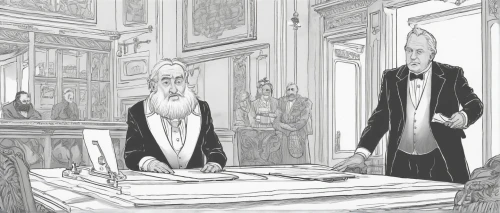 barrister,academic dress,magistrate,judge,book illustration,archimandrite,imperial coat,court of law,grand duke,backgrounds,hand-drawn illustration,orsay,rabbi,johannes brahms,jury,the victorian era,orders of the russian empire,justitia,napoleon iii style,the order of cistercians,Illustration,Black and White,Black and White 13