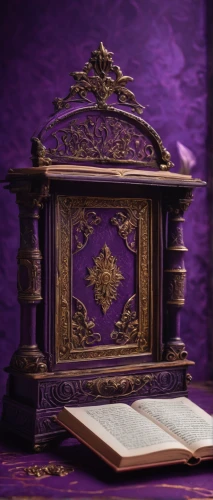 book antique,prayer book,guestbook,purple wallpaper,music chest,purple frame,magic grimoire,purple background,lectern,purple cardstock,hymn book,writing desk,magic book,antique background,treasure chest,purple,tabernacle,nightstand,chiffonier,the throne,Photography,General,Fantasy