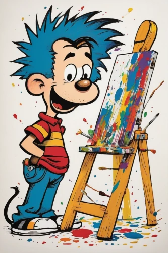 painting technique,2d,painter,table artist,artist,illustrator,cartoonist,easel,meticulous painting,abstract cartoon art,artist portrait,art painting,coloring,colored crayon,paint a picture,children drawing,caricaturist,coloring picture,painting,child art,Illustration,Children,Children 02