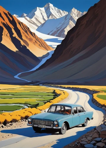 the pamir highway,the pamir mountains,volvo 164,bmw 320,bmw 700,qinghai,triumph dolomite,volga car,ladakh,bmw 3200 cs,bmw 600,bmw 326,tibet,rover p4,tajikistan,bmw 315,pamir,audi 100,argentina desert,bmw 321,Illustration,American Style,American Style 09