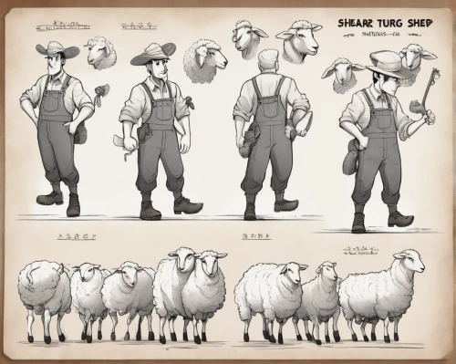 sheep shearer,sheared sheep,shear sheep,sheep shearing,male sheep,shoun the sheep,wool sheep,sheeps,the sheep,sheep wool,farm pack,east-european shepherd,sheep,dwarf sheep,two sheep,sheepdog trial,sheep knitting,merino sheep,farm set,sheep-dog,Unique,Design,Character Design