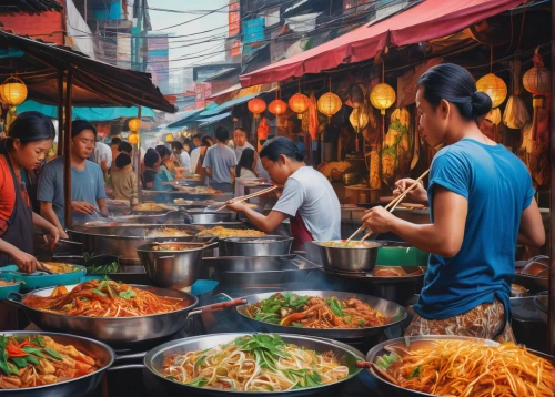 hong kong cuisine,hanoi,thai noodle,thai noodles,indonesian street food,vietnamese cuisine,street food,thai northern noodle,singaporean cuisine,singapore-style noodles,thai cuisine,laksa,feast noodles,namdaemun market,vietnam's,the market,bangkok,large market,fried noodles,market stall,Conceptual Art,Daily,Daily 25