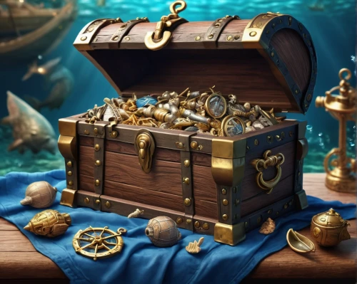 treasure chest,pirate treasure,galleon ship,galleon,gold shop,treasure house,treasure hunt,caravel,tackle box,treasure map,music chest,treasure,sea fantasy,nautical banner,play escape game live and win,ship releases,collected game assets,friendship sloop,mermaid background,eight treasures,Illustration,Realistic Fantasy,Realistic Fantasy 19