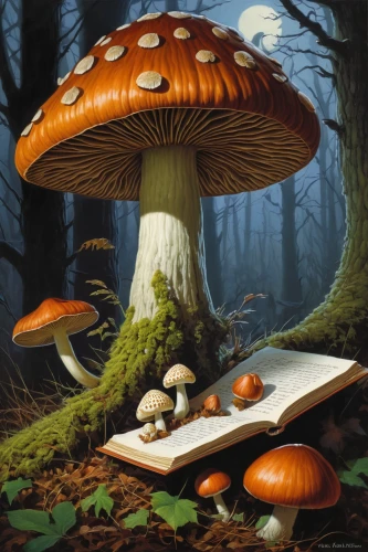 mushroom landscape,forest mushroom,fungal science,edible mushrooms,forest mushrooms,mushrooming,edible mushroom,agaric,medicinal mushroom,club mushroom,mushroom island,lingzhi mushroom,toadstools,champignon mushroom,wild mushroom,fly agaric,amanita,mushrooms,umbrella mushrooms,wild mushrooms,Illustration,Retro,Retro 14