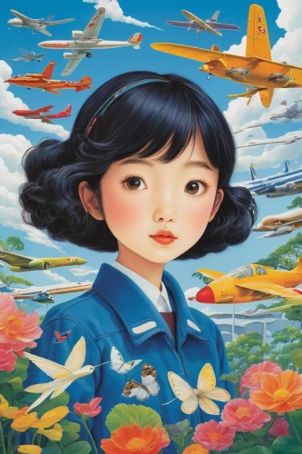 china southern airlines,chinese art,shenyang j-5,vietnamese woman,vietnam,shenyang j-6,japanese woman,girl in flowers,青龙菜,stewardess,japan airlines,asian woman,japanese art,白斩鸡,siu mei,viet nam,oriental girl,korea,nước chấm,mari makinami,Illustration,Japanese style,Japanese Style 20