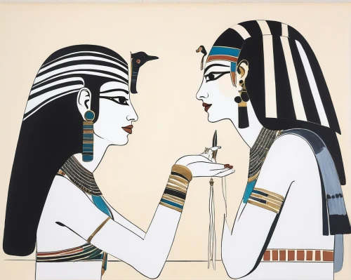 egyptology,egyptians,pharaonic,ancient egyptian,roaring twenties couple,ancient egypt,egyptian,dahshur,ancient egyptian girl,women at cafe,maat mons,pharaohs,mummies,courtship,young couple,wall painting,khokhloma painting,khufu,woman drinking coffee,conversation,Art,Artistic Painting,Artistic Painting 24