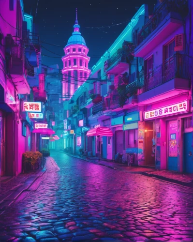 hanoi,colorful city,shanghai,istanbul,vietnam,pink city,hong kong,bangkok,da nang,fantasy city,hk,cyberpunk,neon ghosts,izmir,vapor,colored lights,danang,taipei,nộm,busan night scene,Conceptual Art,Sci-Fi,Sci-Fi 28