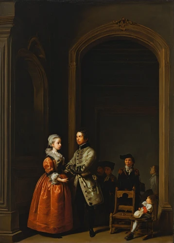 young couple,parents with children,father with child,partiture,courtship,children studying,child with a book,conversation,parents and children,hunting scene,child portrait,mulberry family,musicians,man and wife,barberini,child is sitting,baroque,men sitting,the sale,house hevelius,Art,Classical Oil Painting,Classical Oil Painting 35