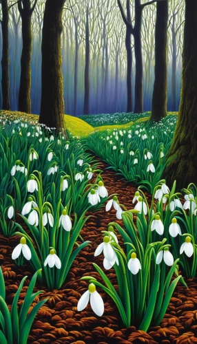 snowdrops,snowdrop anemones,galanthus,snowdrop,tommie crocus,lilly of the valley,wild tulips,white tulips,crocuses,daffodil field,lilies of the valley,crocuss,forest glade,carol colman,crocus flowers,lily of the field,narcissus,forest of dean,forest landscape,wood anemones,Conceptual Art,Daily,Daily 19