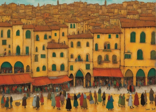 souq,souk,grand bazaar,medina,caravanserai,townscape,medieval market,damascus,ibn tulun,dervishes,khokhloma painting,bethlehem,italian painter,the market,mosques,riad,florentine,jerusalem,old city,procession,Art,Artistic Painting,Artistic Painting 49